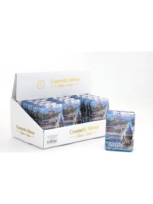 Uravas Store Taşlı Istanbul Tasarımı El Aynası Kalın ALK2486