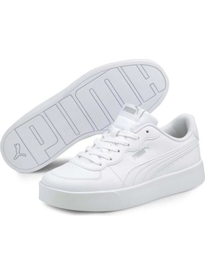 TeknoKapsül Puma Skye Clean 380147-02 Unisex Spor Ayakkabı Beyaz