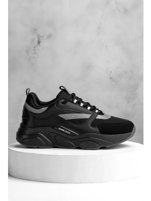 Dark Seer Unisex Siyah Sneaker Spor Ayakkabı - MJ1838