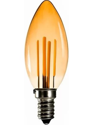 Uravas Store Ledx BR-AL05 400 Lümen 5W Amber E14 Rustik Ampul