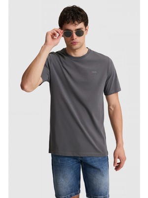 U.s. Polo Assn. Erkek Antrasit Tişört Basic 50327022-VR006