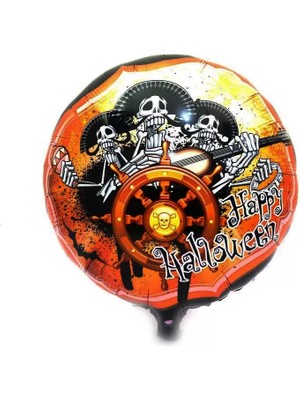 Uravas Store Kuru Kafalı Korsanlar Halloween Şekilli Folyo Balon 45 cm