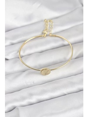 Uravas Store Gold Renk Pirinç Model Kadın Bileklik - TJ-BB8234