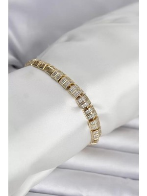 Uravas Store Xuping Zirkon Taşlı Gold Renk Kadın Bileklik - TJ-BB8434