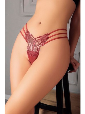 Hobilinka Kiremit Kelebek Desen Tanga String