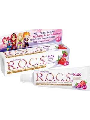 Uravas Store Mey Ithalat® Kids Diş Macunu 35ML 4-7 Yaş Ahududu