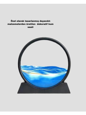 Uravas Store Mey Ithalat® Şeffaf Dekoratif Kum Saati – Dayanıklı Gövde, Minimalist Stil, Masa ve Vitrin Aksesuarı