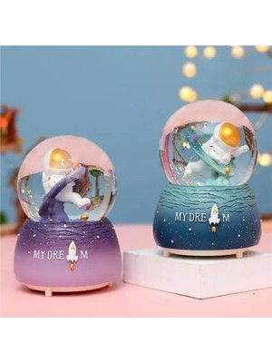 Uravas Store Mey Ithalat® Sevimli Astronot Kar Küresi