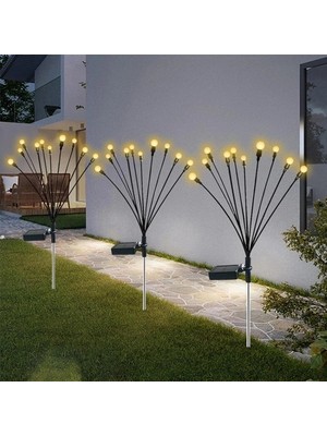Uravas Store Mey Ithalat® 2'li Solar Bahçe Aydınlatması 10 Ledli 2 Modlu Gün Işığı