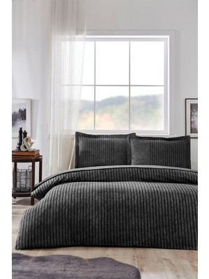 Özdilek Noir Battal Boy Lastikli Fitted Çarşaf Nevresim Takımı