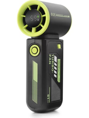 Uravas Store Şarjlı Turbo Mini El Fanı Dijital Göstergeli N115