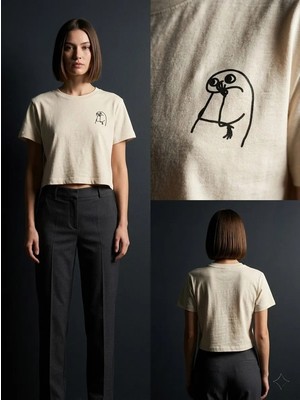 Pod Düşlerinizdeki Tarz Için Crop Top T-Shirt