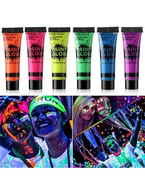 Uravas Store Mey Ithalat® Glow Sboya Fosforlu Krem Boya 12 Adet
