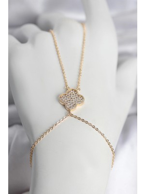 Uravas Store Pirinç Gold Renk Yonca Model Kadın Şahmeran