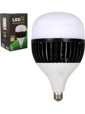 Uravas Store Ledx AL-TH150 Akım Korumalı 150 Watt 13500 Lümen E27 Beyaz Maxi Kristal Torch LED Ampul