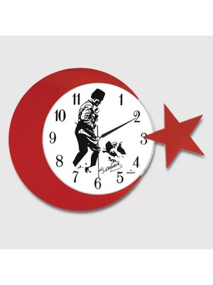Uravas Store Ay Yildiz Duvar Saati 134-3
