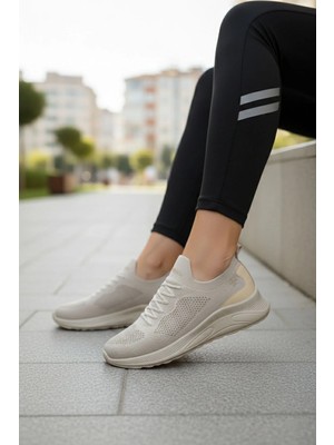 TeknoKapsül Soho Bej Kadın Sneaker 16979
