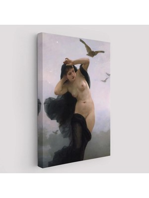 Trezon William-Adolphe Bouguereau The Night Duvar TABLOSU-6066