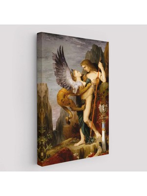 Trezon Oidipus ve Sfenks Gustave Moreau Duvar TABLOSU-5985