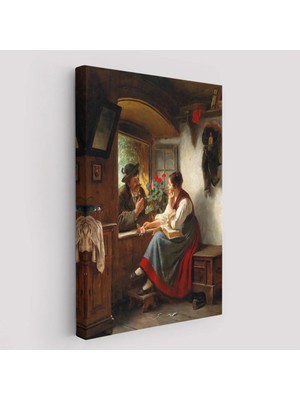 Trezon Ortaçağ Avrupası Sevgililer Duvar TABLOSU-6103