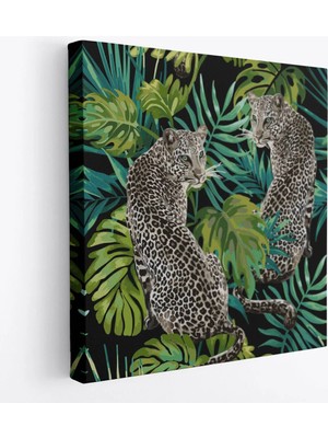 Trezon Leoparlar Dekoratif Kanvas TABLO-5813