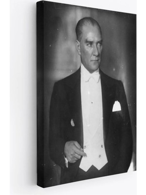 Trezon Atatürk Portre Tablosu Mustafa Kemal Atatürk Dikdörtgen Dekoratif Kanvas TABLO-FÖ-139