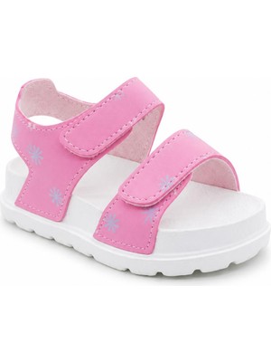 Rexba Kız Bebek ve Çocuk Pembe Yumuşak Tabanlı Çarık Yazlık Günlük Spor ve Sandalet