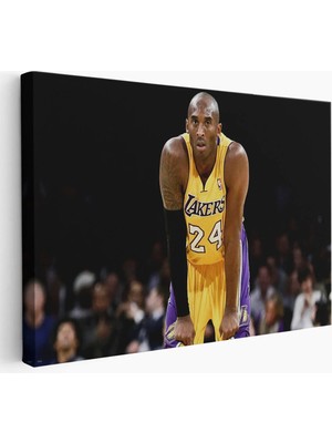 Trezon Kobe Bryant Los Angeles Lakers Kanvas Tablo / Black MAMBA-5149