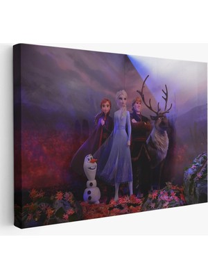 Trezon Disney Animation Frozen 2 Karakterleri Dekoratif TABLO-3685