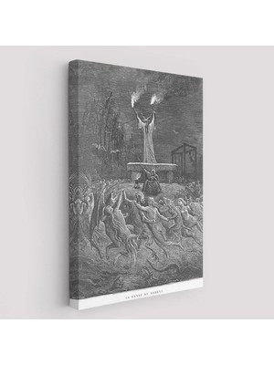 Trezon Şabat Dansı Duvar Tablosu, Gustave DORE-6174