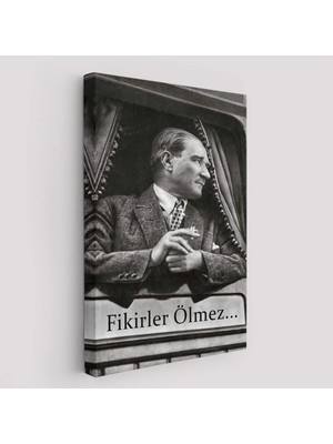 Trezon Atatürk'ün Doğu Ekspresinde Fotoğrafı Duvar TABLOSU-6222