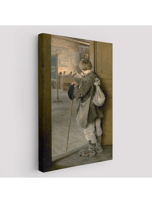 Trezon Nikolay Bogdanov Belsky'in Sınıfın Kapıdında TABLOSU-6341