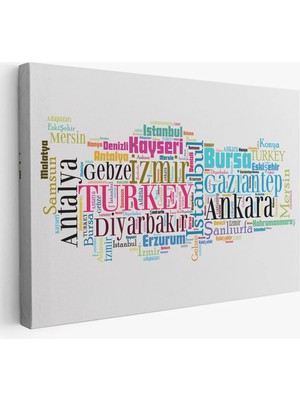 Trezon Iller Isimli Dekoratif Kanvas Tablo 1003