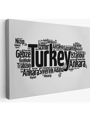 Trezon Iller Isimli Dekoratif Kanvas Tablo 1018