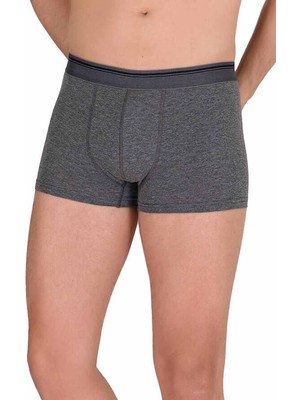 Royaleks Likralı Erkek Boxer Şort Füme 1097B