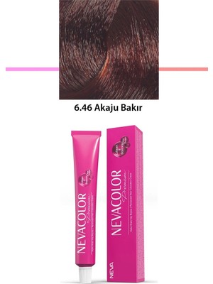 Premium 6.46 Akaju Bakır - Kalıcı Krem Saç Boyası 50 G Tüp
