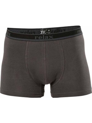 Royaleks Relax Pamuklu Esnek Erkek Boxer Füme - 1268A