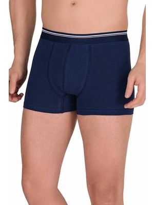 Royaleks Likralı Erkek Boxer Şort Lacivert 1097B