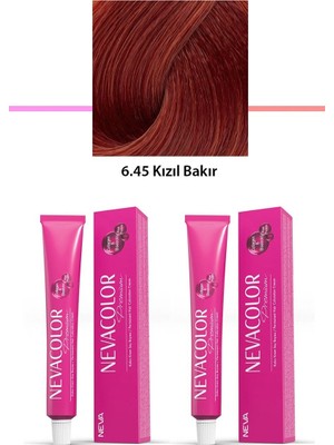 2 Li Set Premium 6.45 Kızıl Bakır - Kalıcı Krem Saç Boyası 2 x 50 G Tüp