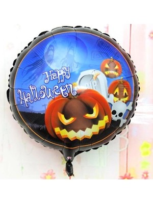 Uravas Store Mey Ithalat® Happy Halloween Balkabağı Folyo Balon 18 Inç