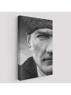 Trezon Mustafa Kemal Atatürk Siyah Beyaz TABLOSU-6303