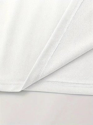 Tarz Yeri Erkek Lb Baskılı Tişört Bisiklet Yaka Kısa Kol T-Shirt - Beyaz