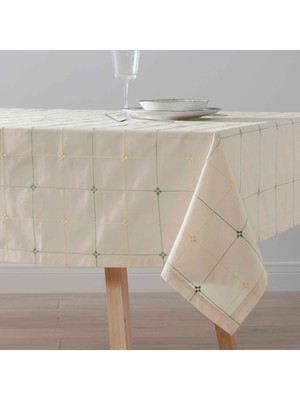 Linens Square 150X250 cm Masa Örtüsü Ekru-Renkli