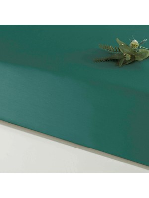 Linens Mix&match Pamuk Saten Queen Size Lastikli Çarşaf Petrol