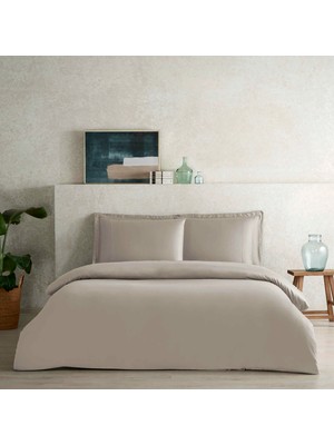 Linens x Tencel™ Lyocell King Nevresim Kılıfı Vizon