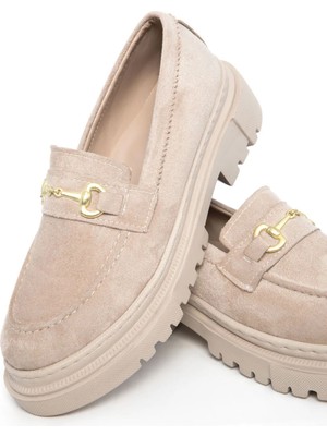 TeknoKapsül Soho Ten Suet Kadın Loafer Ayakkabı 17542