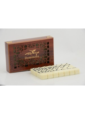 Renas Store Ahşap Kutulu Domino Oyunu