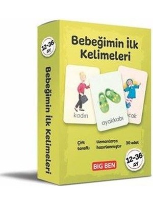 Renas Store Bebeğimin Ilk Kelimeleri Kartları 12 - 36 Ay