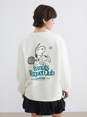 Lc Waikiki Yeni Sezon Snoopy Baskılı Oversize Kadın Kalın Sweatshirt