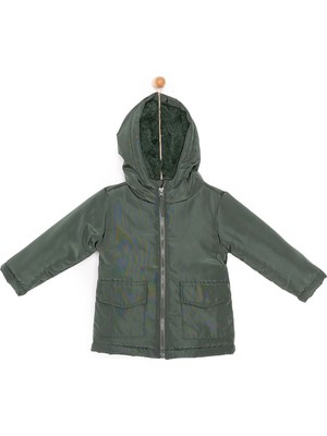 TeknoKapsül Ebebek Hello Baby Hellobaby Erkek Bebek Kapüşonlu Mont Micro Kumaş Fermuarlı Non-Basic Hakim Yaka Uzun Kol